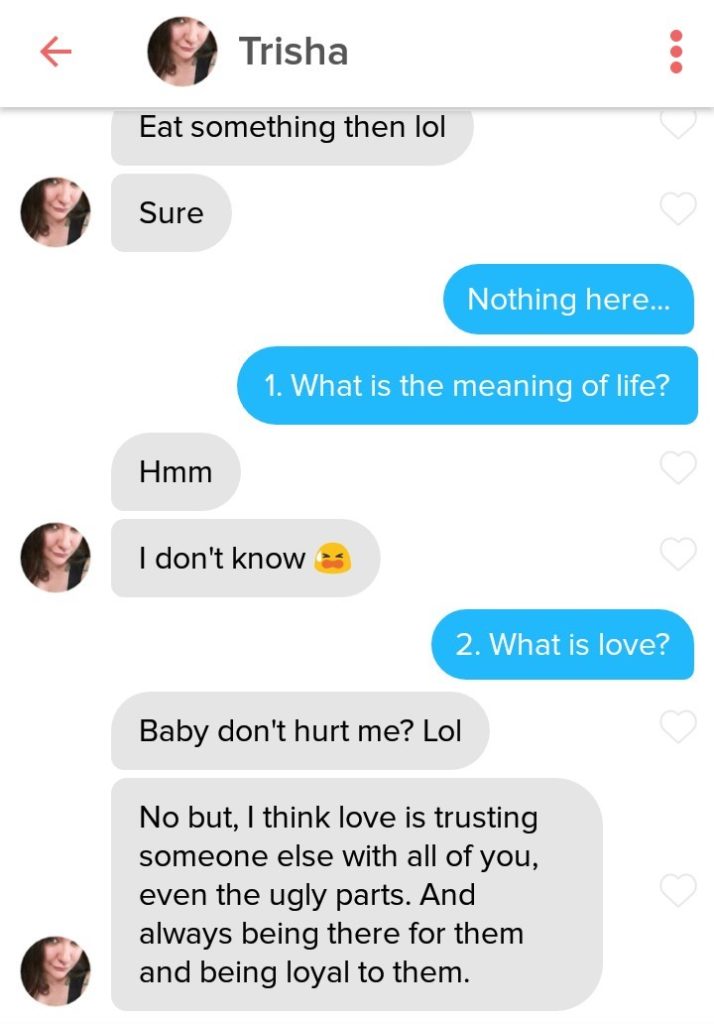 Tinder Answers (8) – What is the meaning of Life and Love? - Love